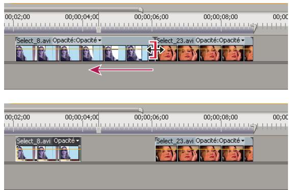 ADOBE PREMIERE PRO CS5 - Raccord à l'aide des outils de raccord de point d'entrée et de point de sortie - 1