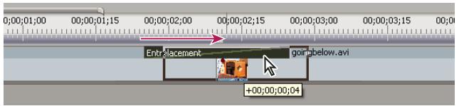 ADOBE PREMIERE PRO CS5 - Alignement d'une transition dans le panneau Montage - 1