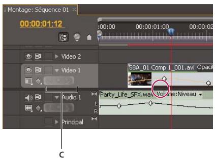 ADOBE PREMIERE PRO CS5 - Déplacement de l'indicateur d'instant créé sur une image clé - 2