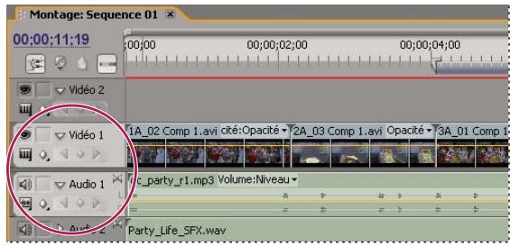 ADOBE PREMIERE PRO CS5 - Définition de pistes cibles - 3