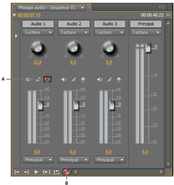 ADOBE PREMIERE PRO CS5 - Enregistrement du son depuis un microphone ou une autre source analogique - 1