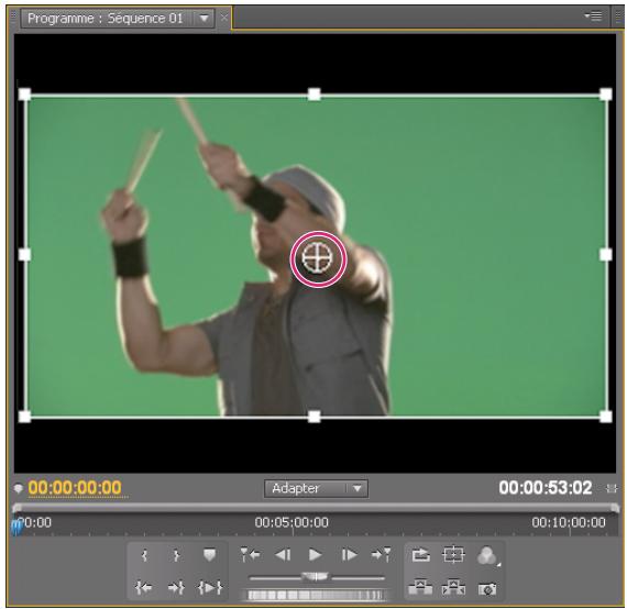 ADOBE PREMIERE PRO CS5 - Réglage ou animation des points d'ancrage de l'élement - 1