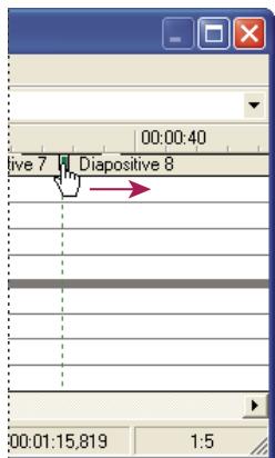 ADOBE PRESENTER 7.0 - Modification de la répartition des fichiers audio entre les diapositives - 1