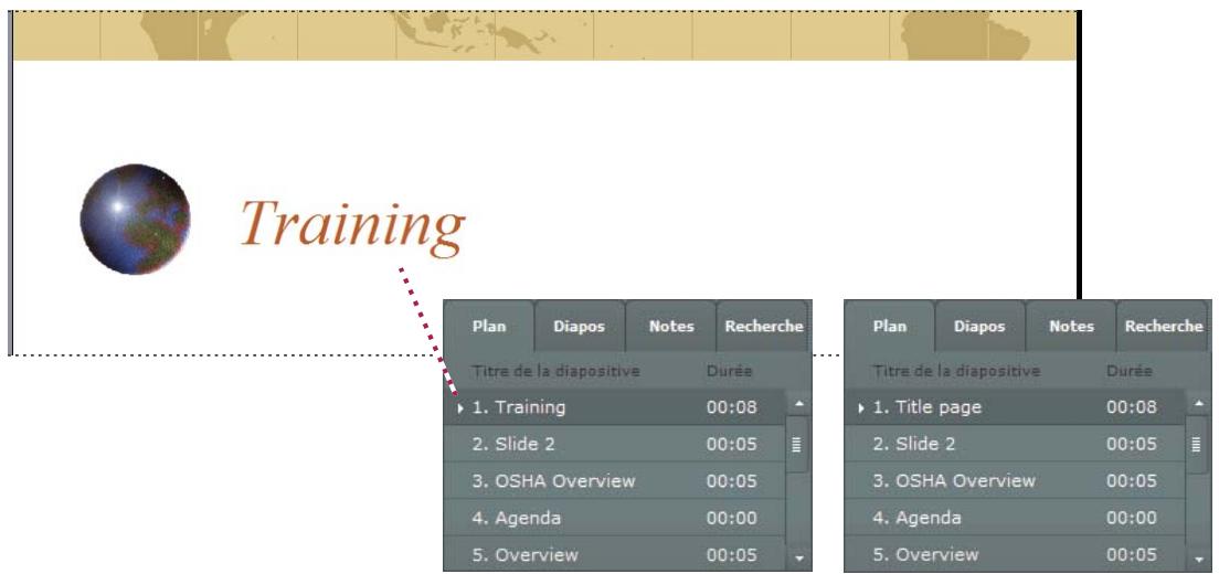 ADOBE PRESENTER 7.0 - Définition d'un nom de navigation - 1