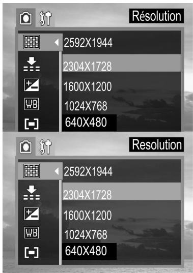 CONCORD 4340Z - Réglage de la qualité d'image et de la résolution - 1