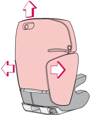 CONCORD TRANSFORMER X-BAG - HARNACHAGE DE L'ENFANT AVEC LA CEINTURE TROIS POINTS - 4