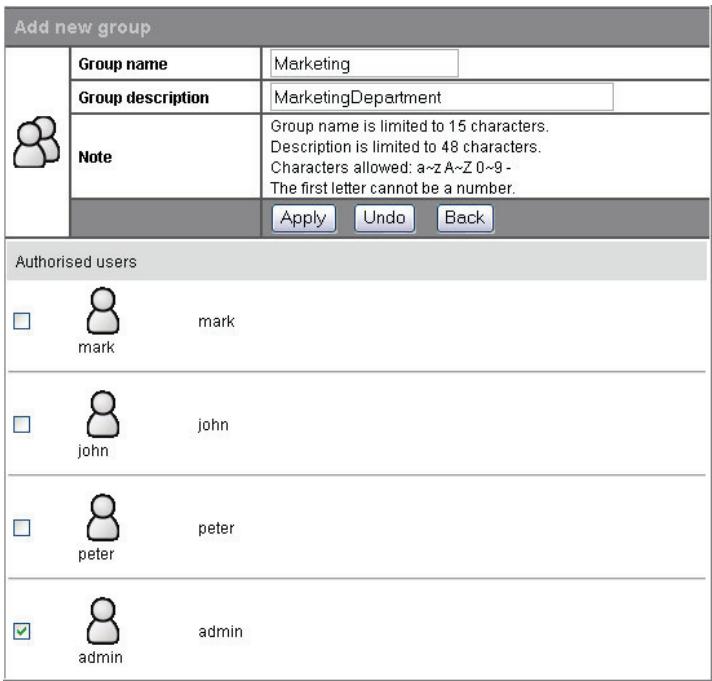 FUJITSU SIEMENS ACTIVY MEDIA SERVER 150 - Konfigurieren Sie die Eigenschaften für diese Gruppe. - 1