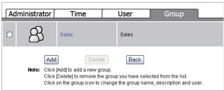 FUJITSU SIEMENS ACTIVY MEDIA SERVER 150 - Group - Group Configuration (Gruppe - Gruppen-Konfiguration) - 1