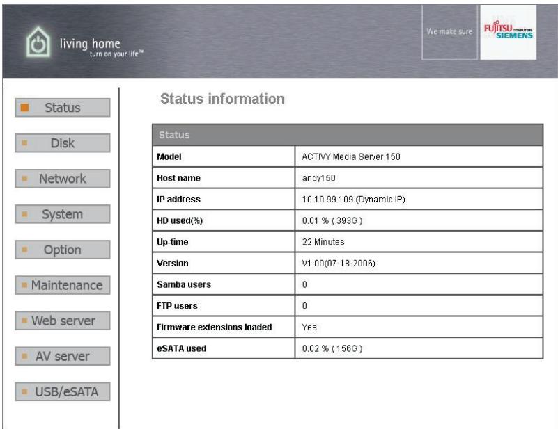 FUJITSU SIEMENS ACTIVY MEDIA SERVER 150 - Généralités - 1