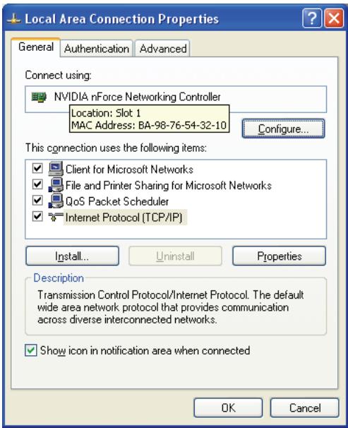 FUJITSU SIEMENS ACTIVY MEDIA SERVER 150 - Configuration de l'adresse IP de l'ordinateur - 3