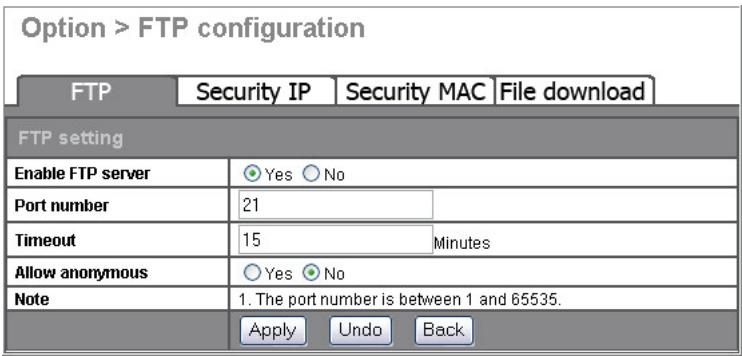 FUJITSU SIEMENS ACTIVY MEDIA SERVER 150 - FTP - FTP Configuration (FTP - Configurazione FTP) - 1