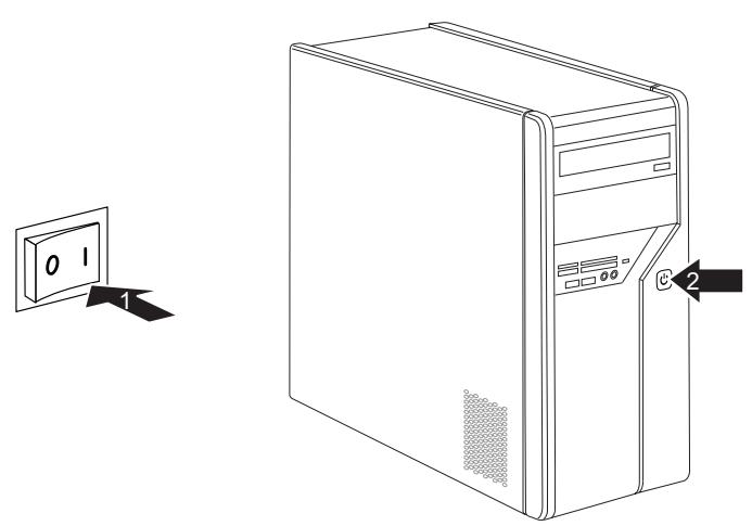 FUJITSU SIEMENS AMILO DESKTOP PA 3630 - Bildschirm und Gerä einschalten - 1