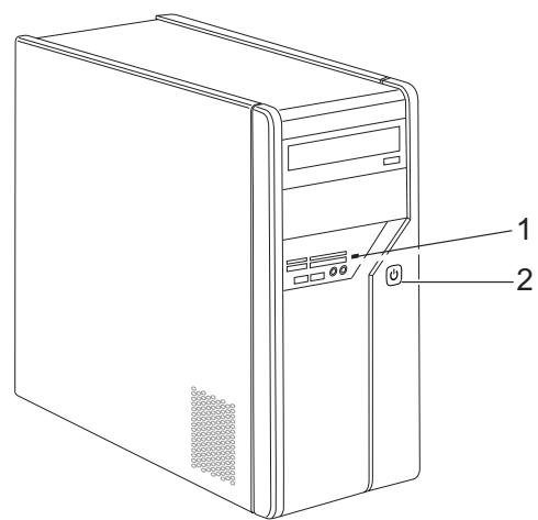 FUJITSU SIEMENS AMILO DESKTOP PI 3650 - Indicatori dell'apparecchio - 1