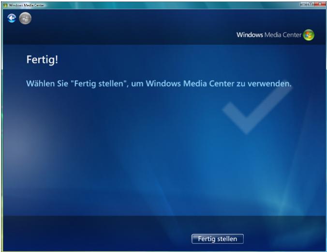 FUJITSU SIEMENS SCALEO EV - Windows Media Center-Setup Wizard aflsluiten - 1