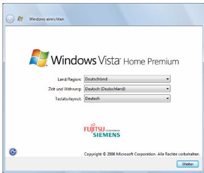 FUJITSU SIEMENS SCALEO EV - Eerste instellingen - 1