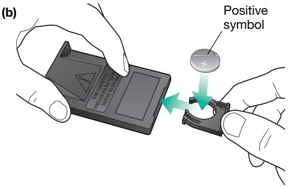 BOSE CHARGEUR 5 CD ACOUSTIC WAVE MUSIC SYSTEM II - Replacing the remote control battery - 2