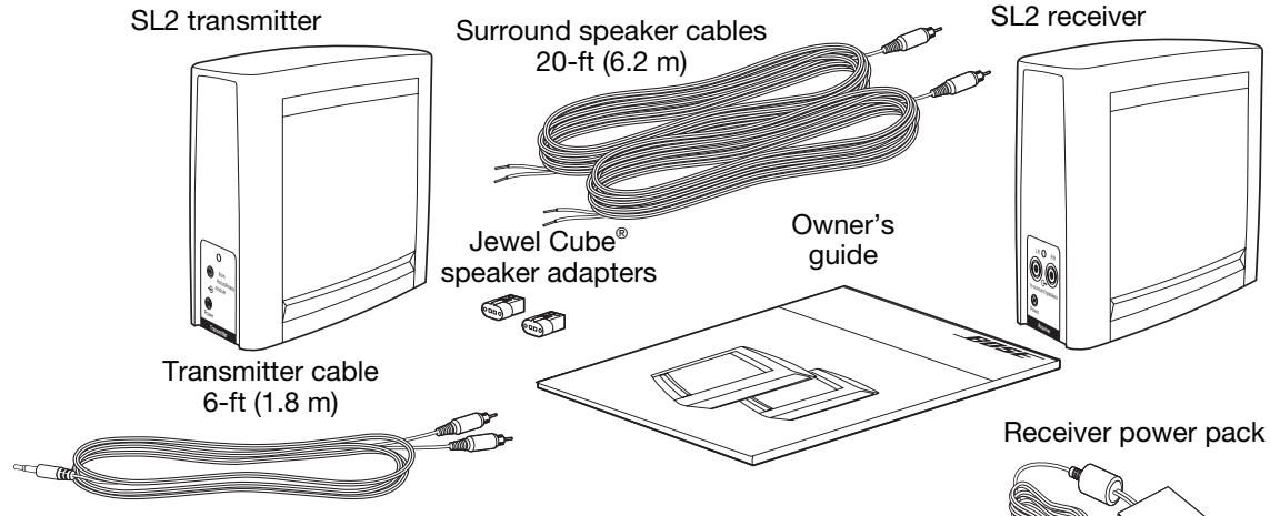 BOSE CONNEXION SURROUND SANS FIL SL2 - Unpacking the carton - 1