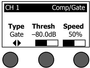 BOSE CONTROLEUR AUDIO T1 TONEMATCH - Using compressor/gate functions - 1