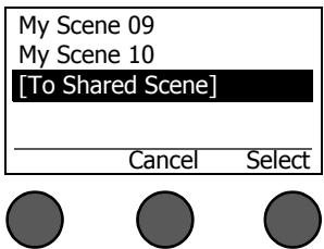 BOSE CONTROLEUR AUDIO T1 TONEMATCH - To save a Shared Scene: - 1