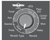 BOSE CONTROLEUR AUDIO T1 TONEMATCH - Selecting a type of reverb - 1