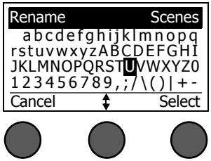 BOSE CONTROLEUR AUDIO T1 TONEMATCH - To change the scene name before saving: - 1