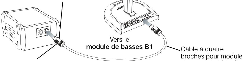 BOSE L1 MODEL I AVEC 1 MODULE DE BASSES - Connexion d'un module de graves B1 - 1