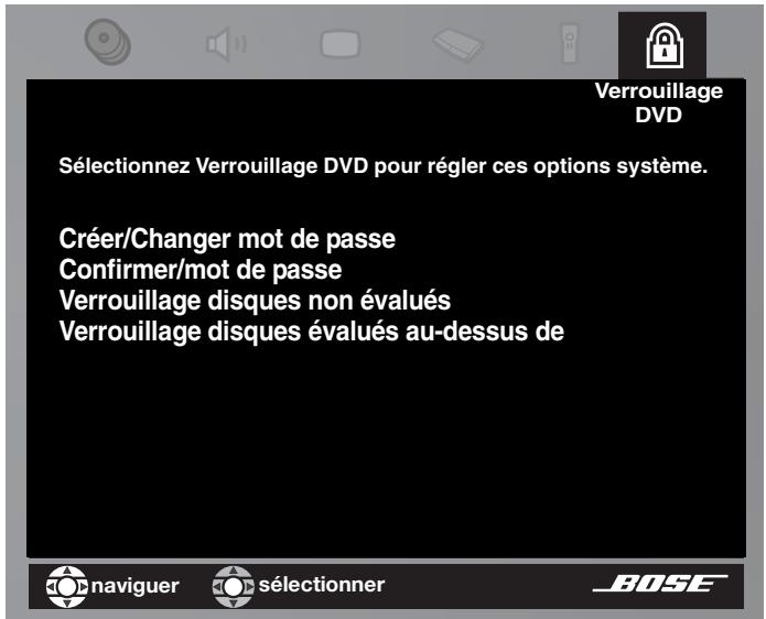 BOSE LIFESTYLE 38 - Options de verrouillage DVD - 1