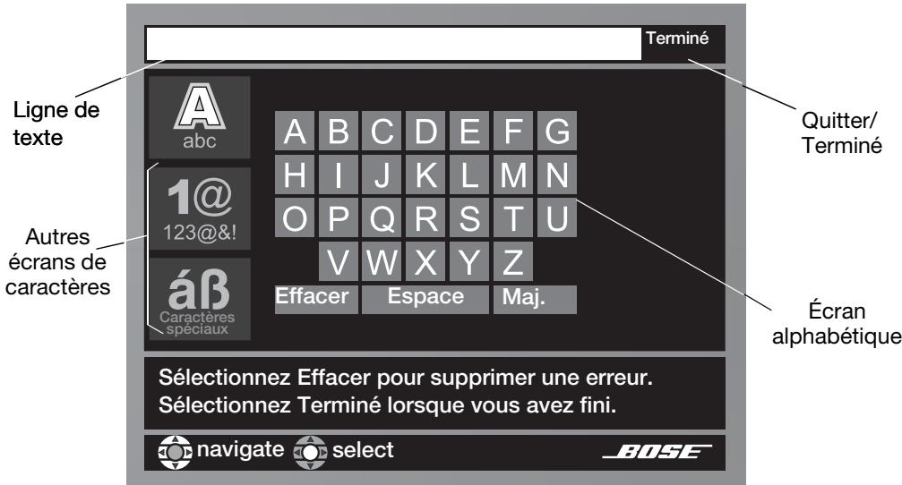 BOSE LIFESTYLE 48 - Utilisation de l'écran de modification - 1