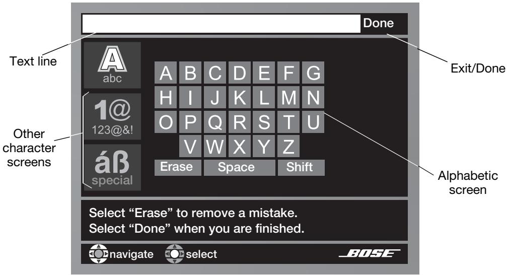 BOSE LIFESTYLE 48 - Using the Edit Screen - 1