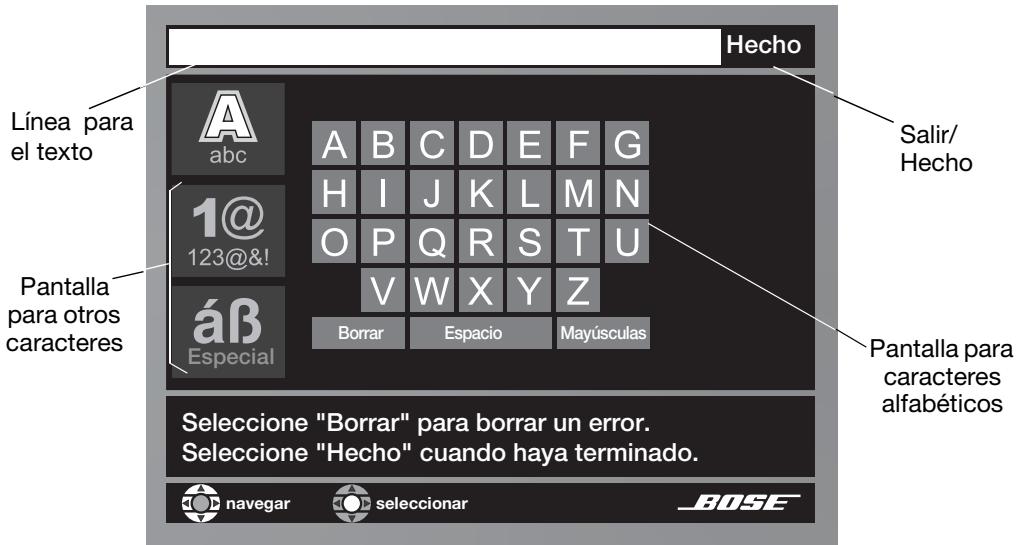 BOSE LIFESTYLE 48 - Utilización de la pantalla deedition - 1