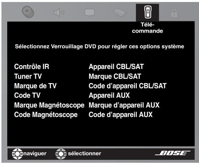BOSE LIFESTYLE 48 - Options de la télécommande - 1