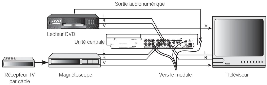 BOSE LIFESTYLE 8 SERIE II - Raccordement direct des sources sonores video à la chaine Lifestyle® 8 - 1