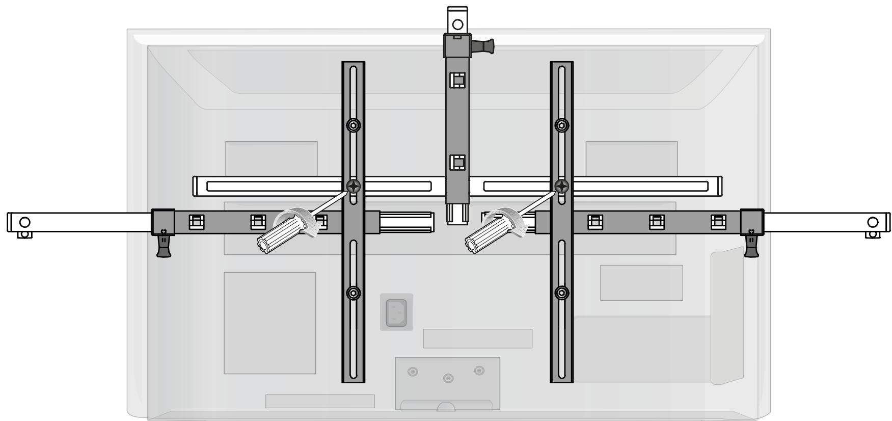 BOSE UBTV-20C - BOSE® centre speaker bracket for flatscreen TV - 6