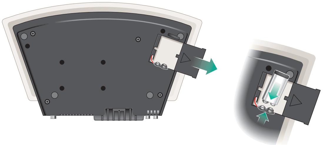 BOSE WAVE RADIO SERIE I - Insertion de la pile - 1