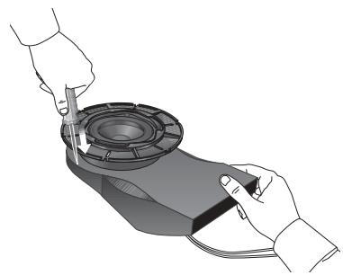 BOSE 131 - Installation des enceintes par l'avant de la cloison - 9