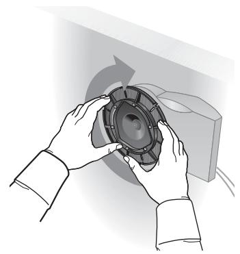 BOSE 131 - Installation des enceintes par l'avant de la cloison - 8