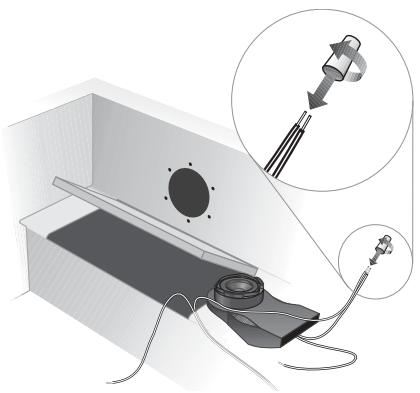 BOSE 131 - Installation des enceintes par l'arrêt de la cloison - 13