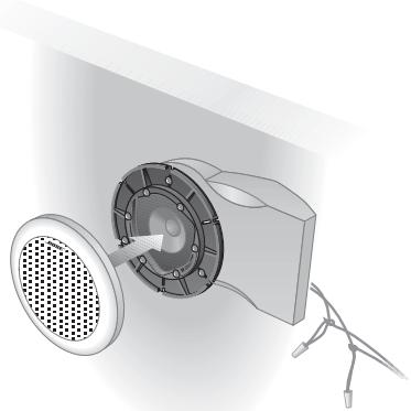 BOSE 131 - Installation des enceintes par l'avant de la cloison - 19