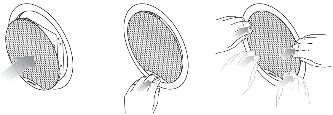 BOSE 191 - Fixation des grilles circulaires - 1