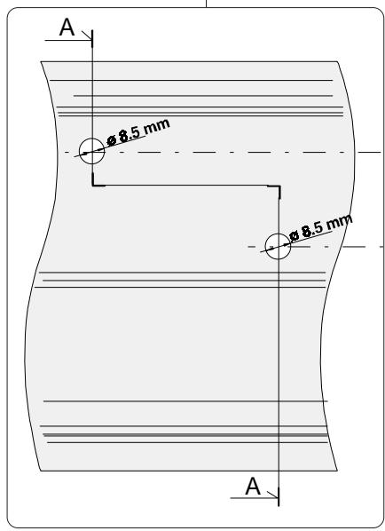 CAME CORSA 1 - Dimensions caissons couvre-profiles - 2