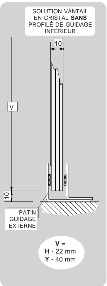 CAME CORSA 1 - Schemas vantaux en cristal - 3