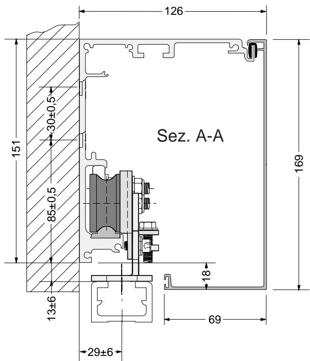 CAME CORSA 1 - Dimensions caissons couvre-profiles - 3