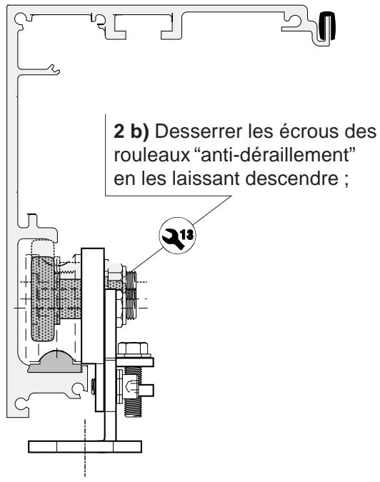CAME CORSA 1 - Vantail/vantaux avec chassis sans profile de guidage inferieur - 13