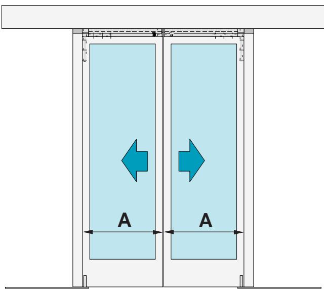 CAME MI6010 - Solution avec montage de la porte coulissante à l'intérieur: - 15