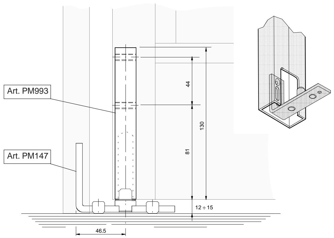 CAME MI6030 - Pour monter levantail fixe, - 2