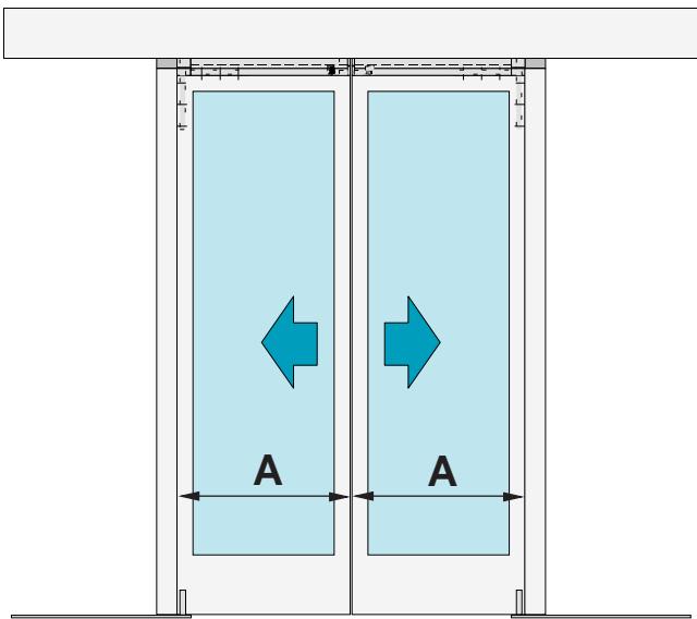 CAME MI6110 - Solution avec montage de la porte coulissante à l'extérieur : - 12