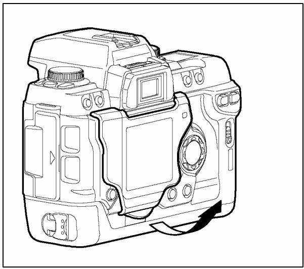 SIGMA SD10 - A propos du couvercle du Moniteur couleur ACL TFT - 1