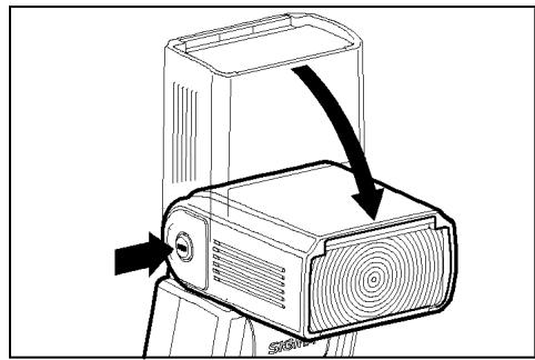 SIGMA EF-500 DG SUPER - ADJUSTING THE FLASH HEAD - 1