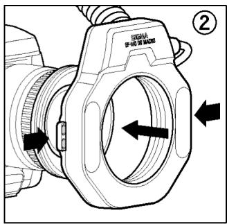 SIGMA EM-140 DG SA-STTL - ATTACHING THE FLASH UNIT - 2