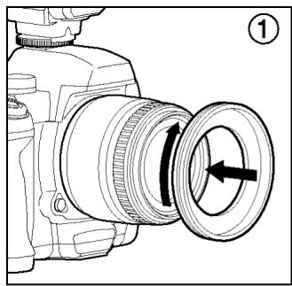 SIGMA EM-140 DG SA-STTL - ATTACHING THE FLASH UNIT - 1
